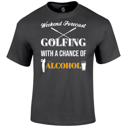 Funny Golf Shirts Golf Forecast T Shirt