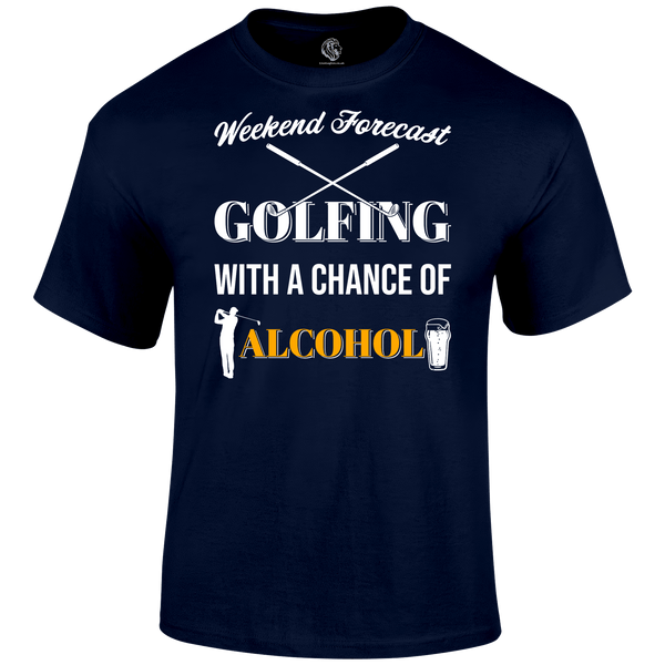 Funny Golf Shirts Golf Forecast T Shirt