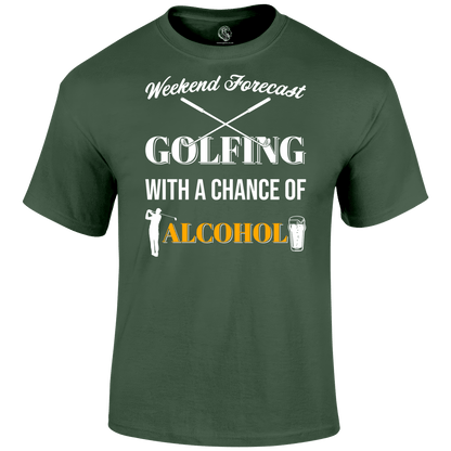 Funny Golf Shirts Golf Forecast T Shirt