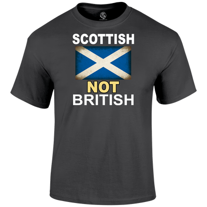 Scottish Not British T Shirt by Lion Legion 