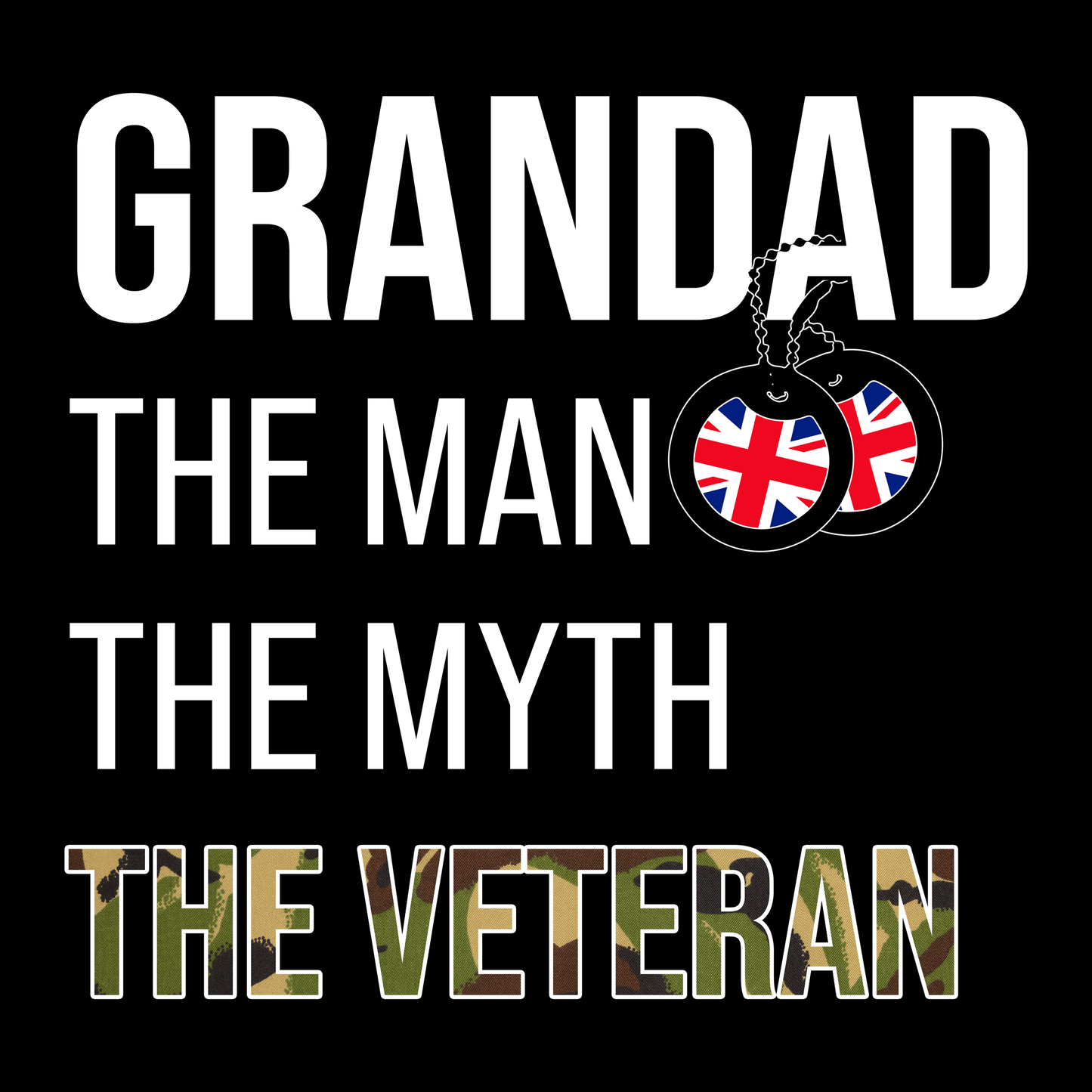 Grandad The Man The Myth T Shirt