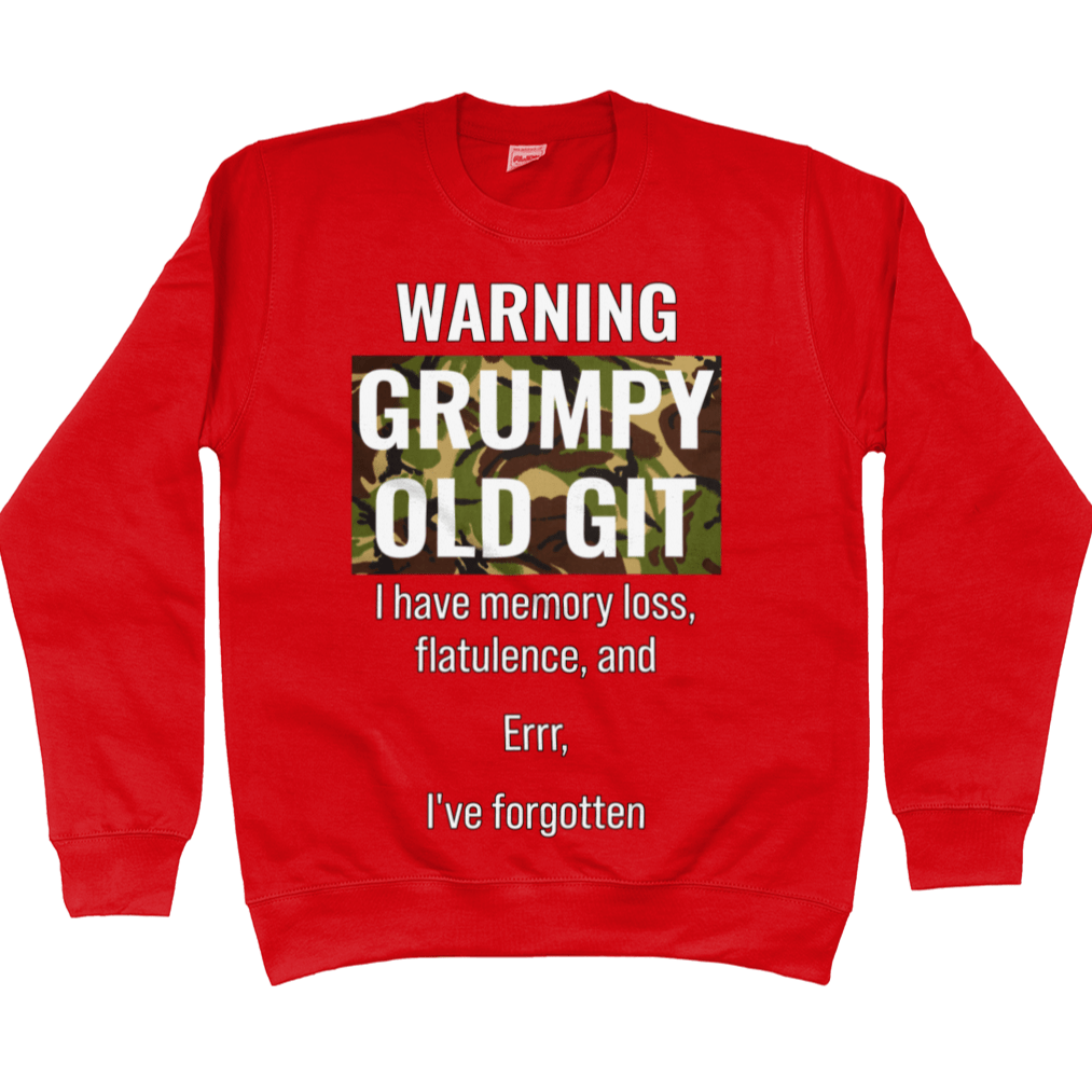 Veteran Sweatshirt Grumpy Old Git Sweatshirt