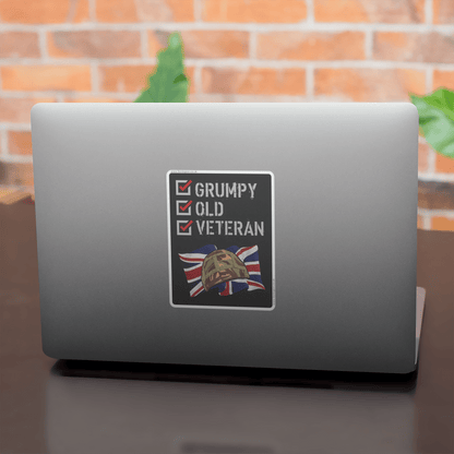 Grumpy Old Veteran High Quality Sticker