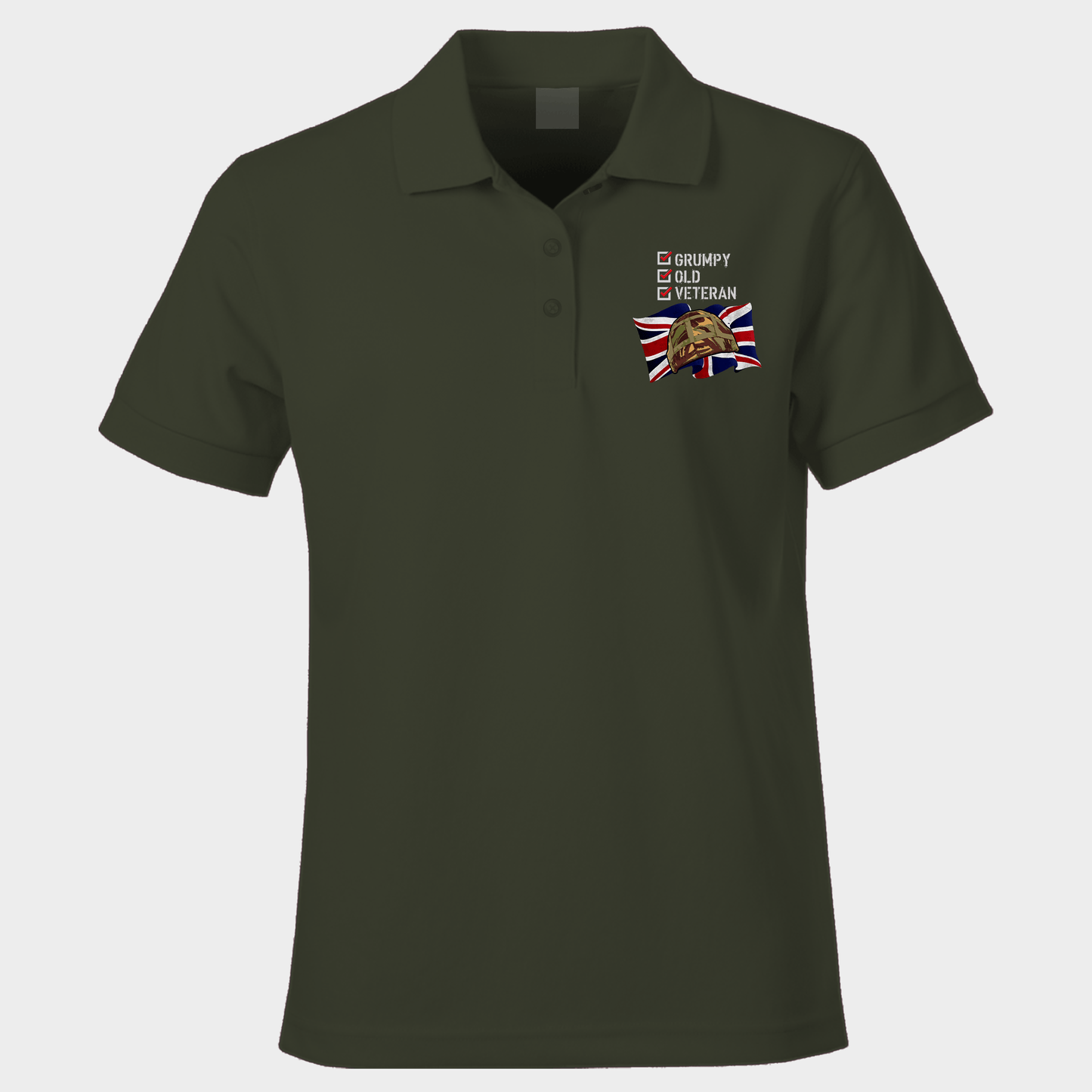 Grumpy Old Veteran Polo Shirt