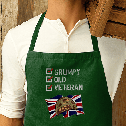 Grumpy Old Veteran Premier Cotton Apron