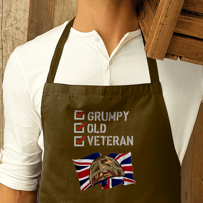 Grumpy Old Veteran Premier Cotton Apron