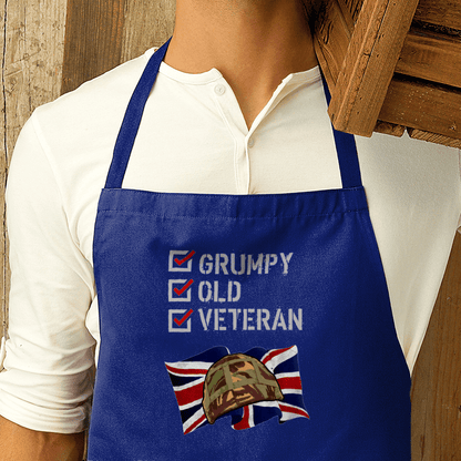Grumpy Old Veteran Premier Cotton Apron