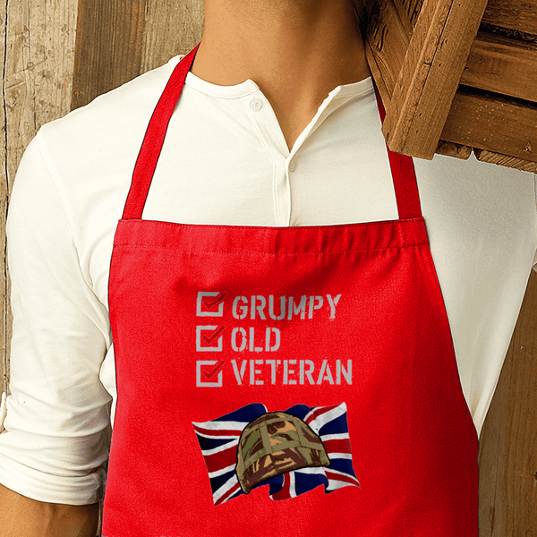 Grumpy Old Veteran Premier Cotton Apron
