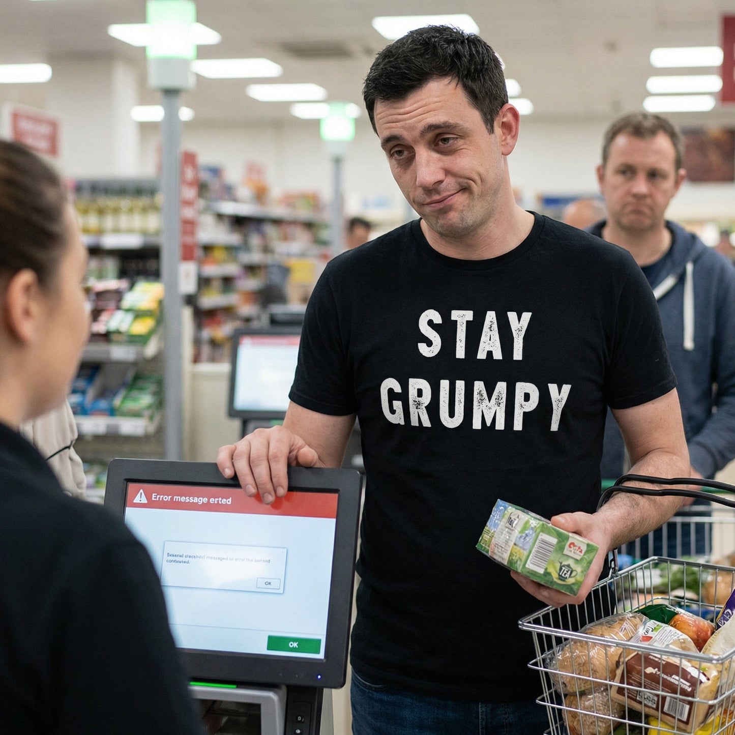 Stay Grumpy Funny T Shirt by Lion Legion 
