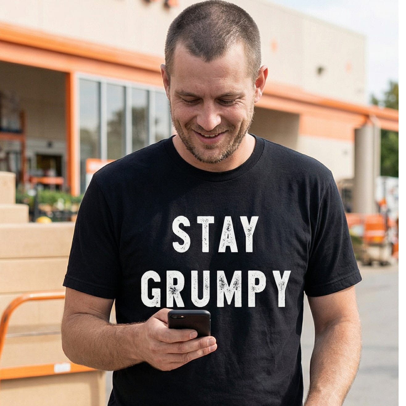 Stay Grumpy Funny T Shirt by Lion Legion 