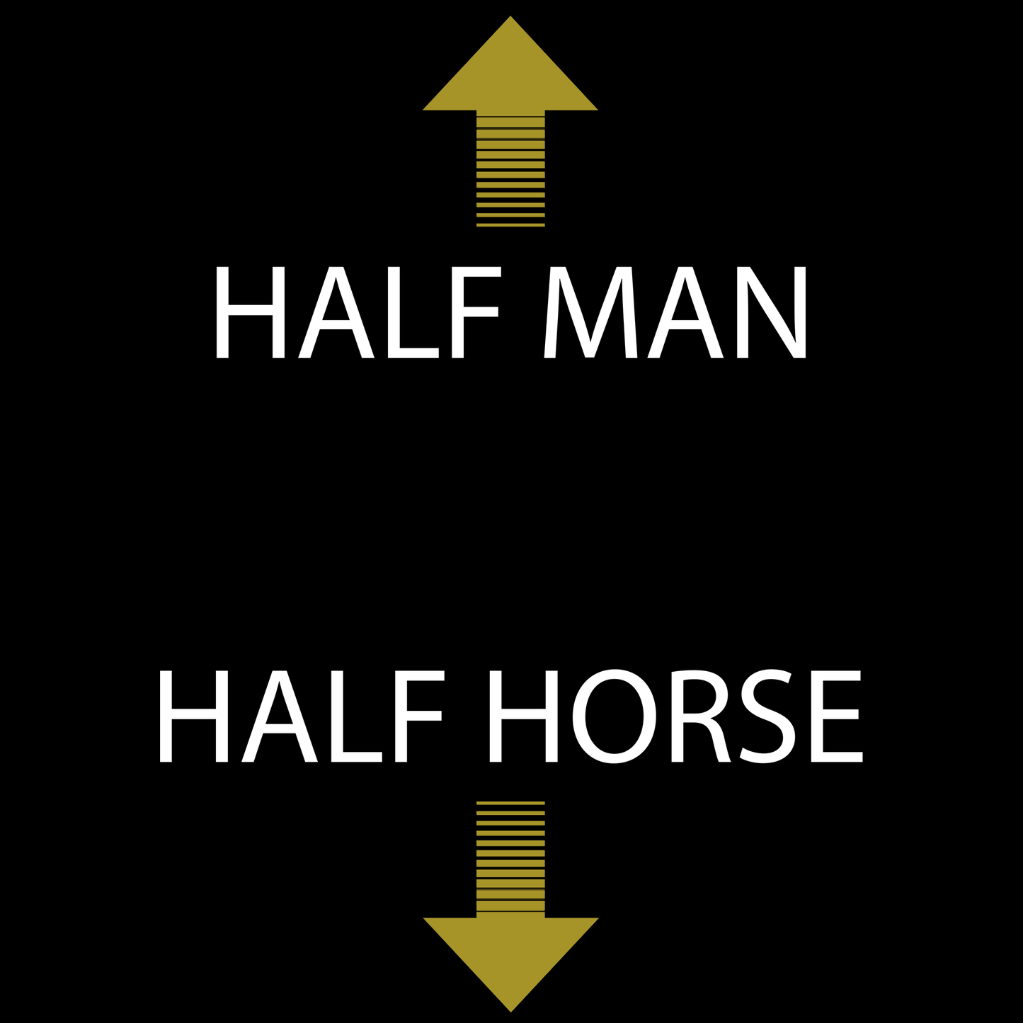 Half Man T Shirt