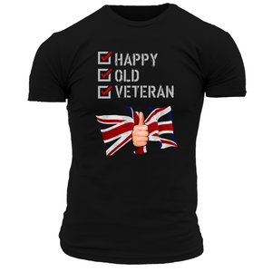 Happy Old Veteran Unisex T Shirt