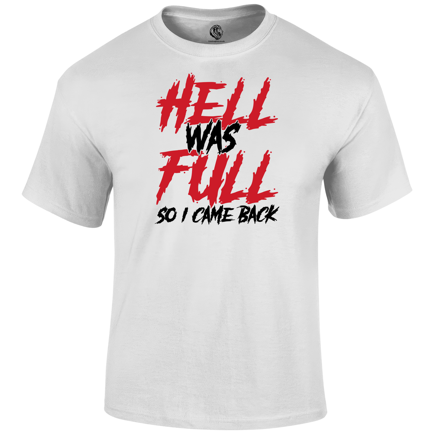 Funny T Shirt Hell Full White
