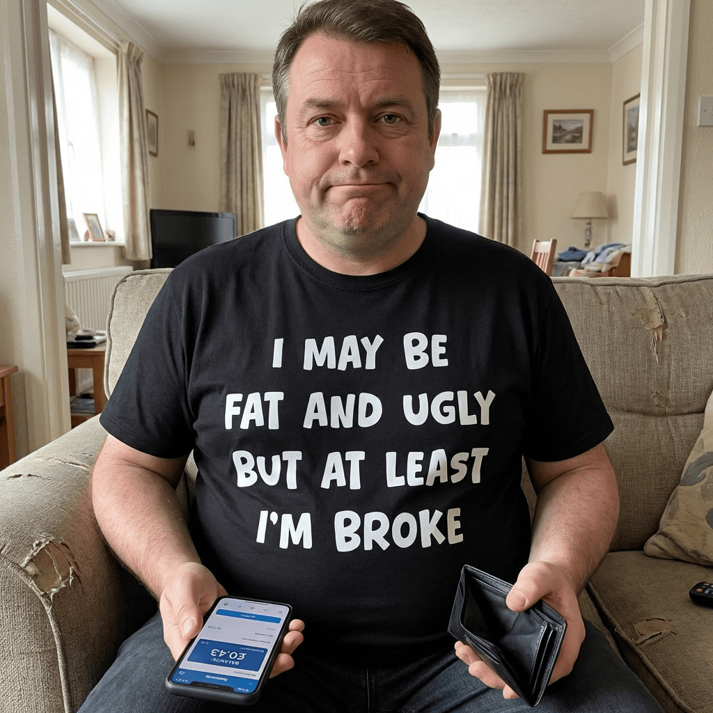 I'm Broke Funny T Shirt by Lion Legion 