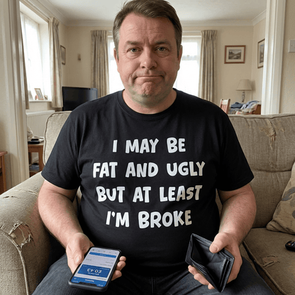 I'm Broke Funny T Shirt by Lion Legion 