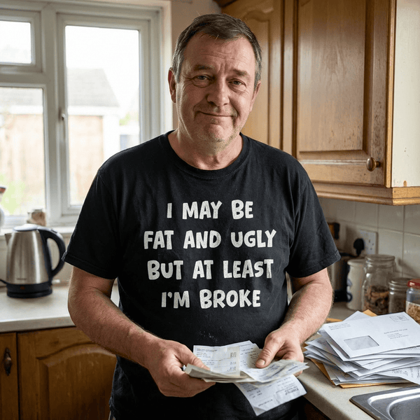 I'm Broke Funny T Shirt by Lion Legion 