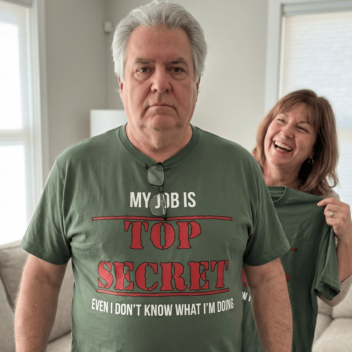 Top Secret Job Funny T Shirt by Lion Legion 