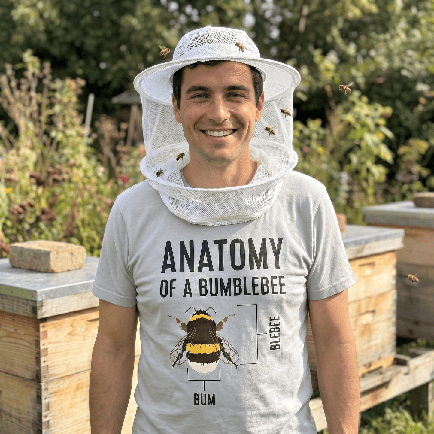 Anatomy Of A Bumblebee T Shirt by Lion Legion 