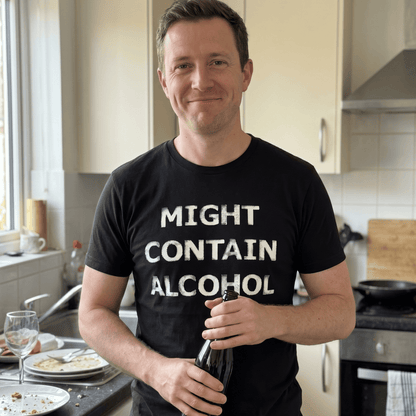 Might Contain Alcohol T Shirt by Lion Legion 