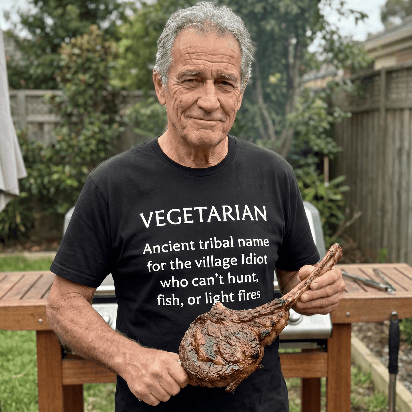 Vegetarian T Shirt by Lion Legion 