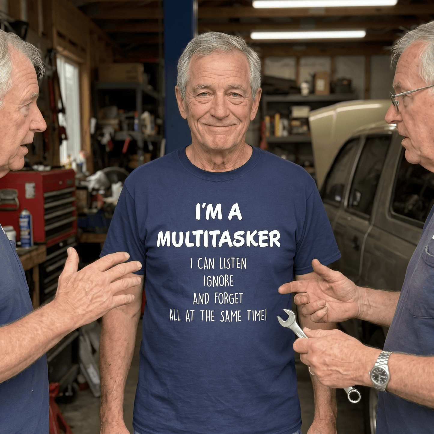 Multitasker T Shirt by Lion Legion 