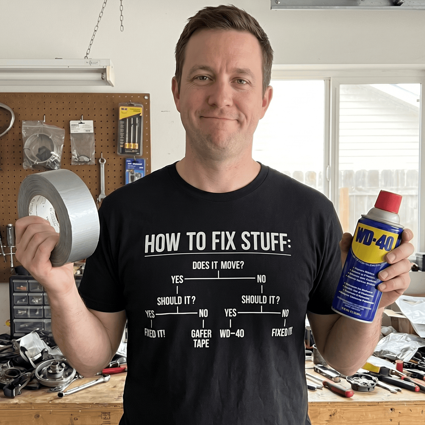 How To Fix Stuff T Shirt by Lion Legion 