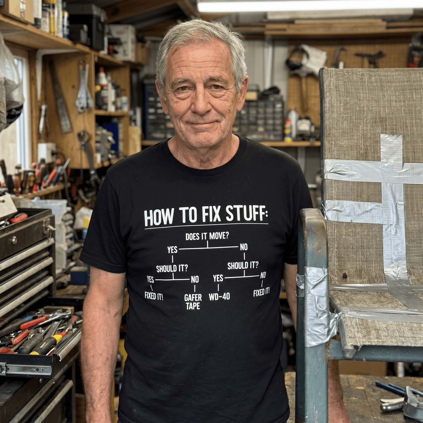 How To Fix Stuff T Shirt by Lion Legion 