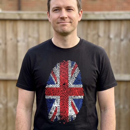 Union Jack Thumbprint T Shirt