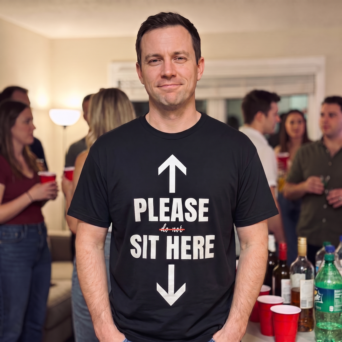 Sit Here T Shirt
