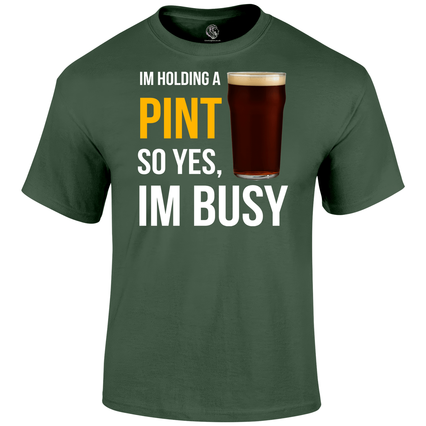Funny T Shirt Holding A Pint