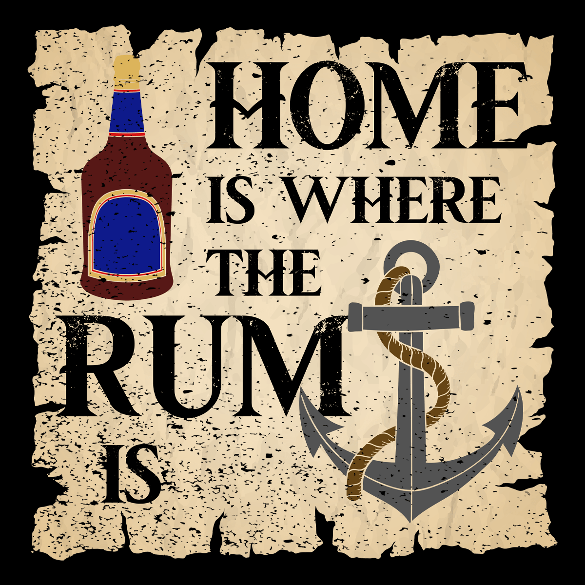 Home is Where the Rum is Unisex T Shirt