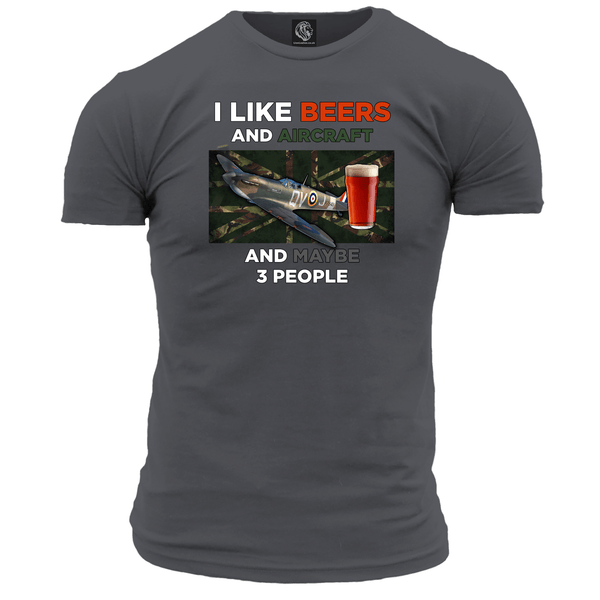 I Like Beers And Aircraft T Shirt