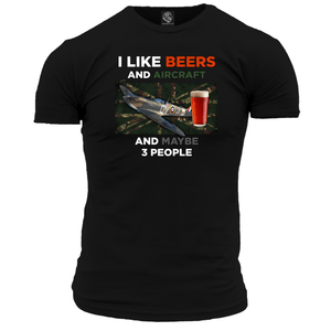 I Like Beers And Aircraft Unisex T Shirt