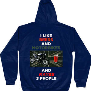 I Like Beers & Motorbikes Unisex Hoodie