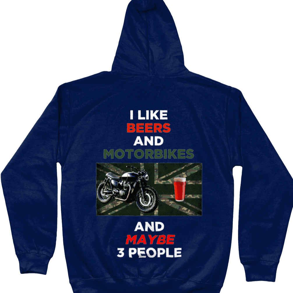 Motorbike  Hoodie I Like Beers & Motorbikes