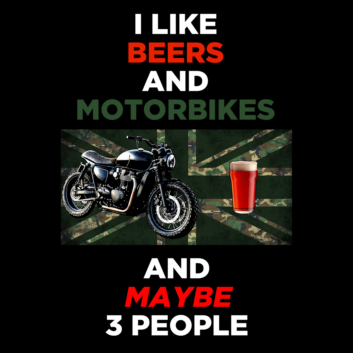 Motorbike  Hoodie I Like Beers & Motorbikes