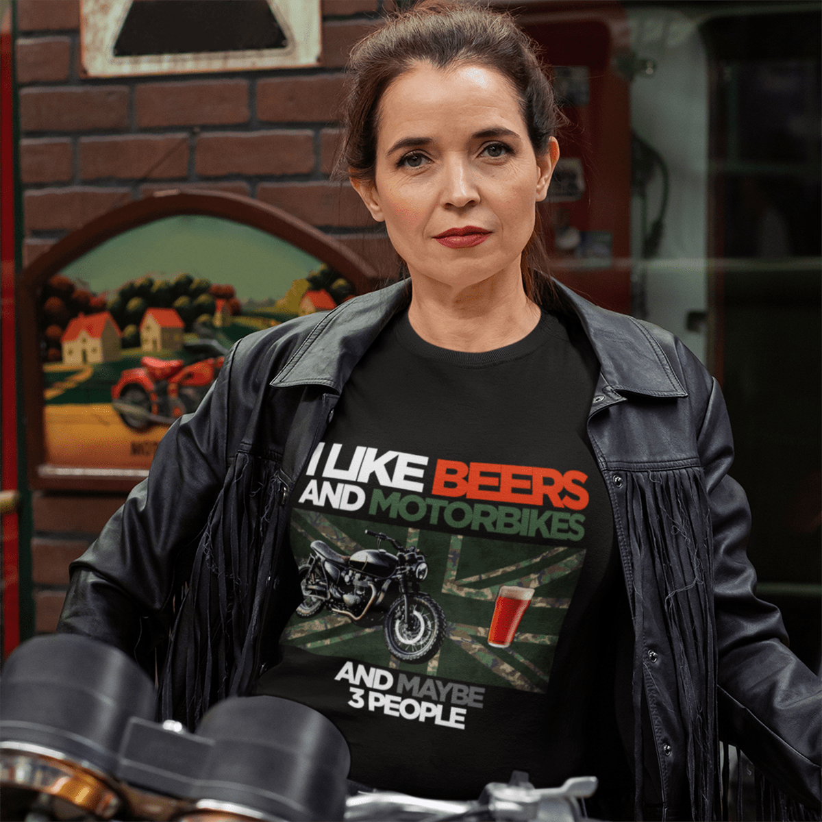 Veteran T Shirt I Like Beers & Motorbikes
