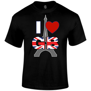 I Love GB Paris T Shirt