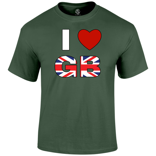 I Love Great Britain T Shirt