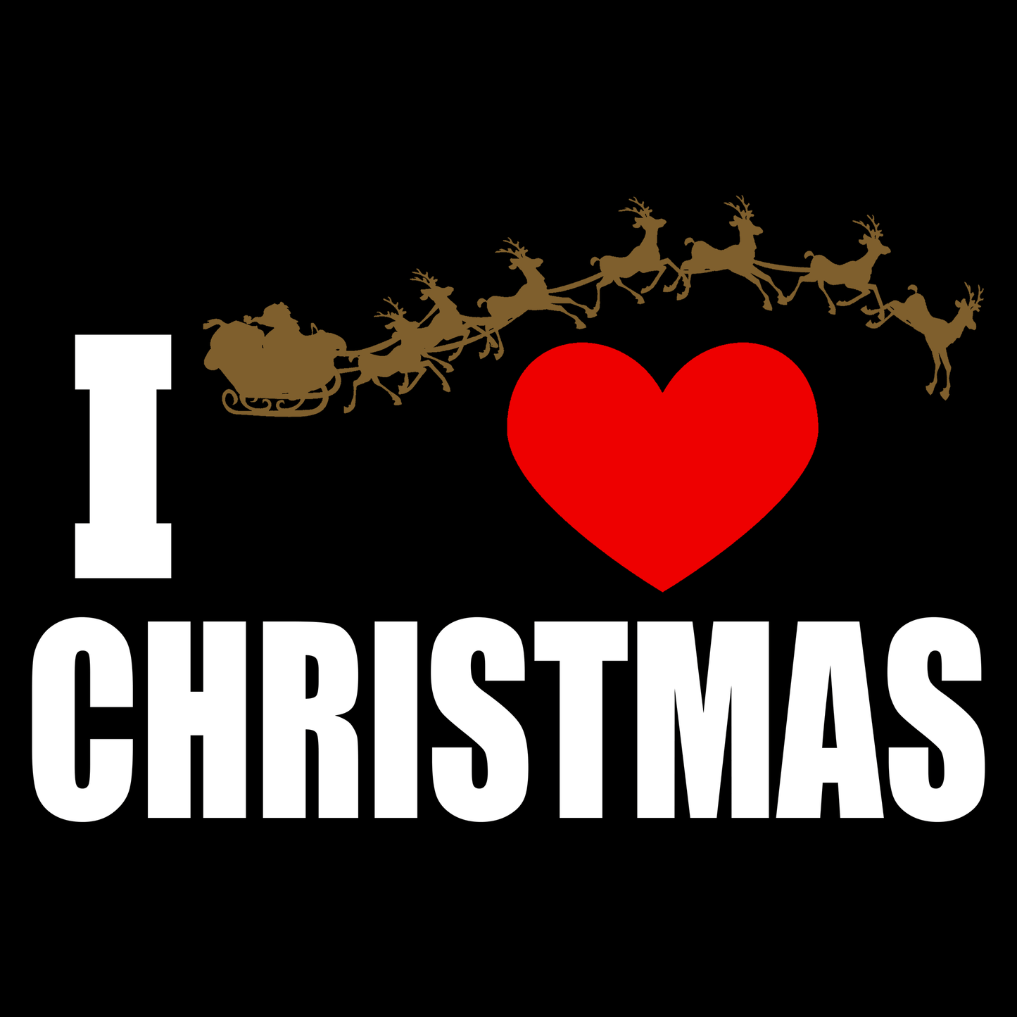 Funny Christmas Jumper I love xmas