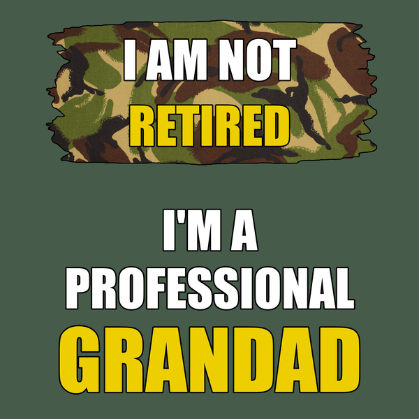 Funny Grandad Hoodie I'm A Professional Grandad (DPM)