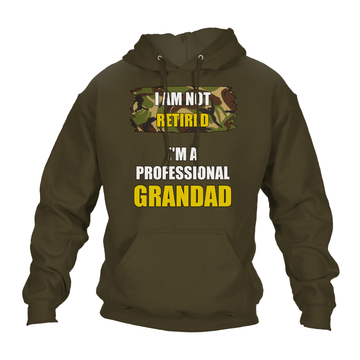 Funny Grandad Hoodie I'm A Professional Grandad (DPM)