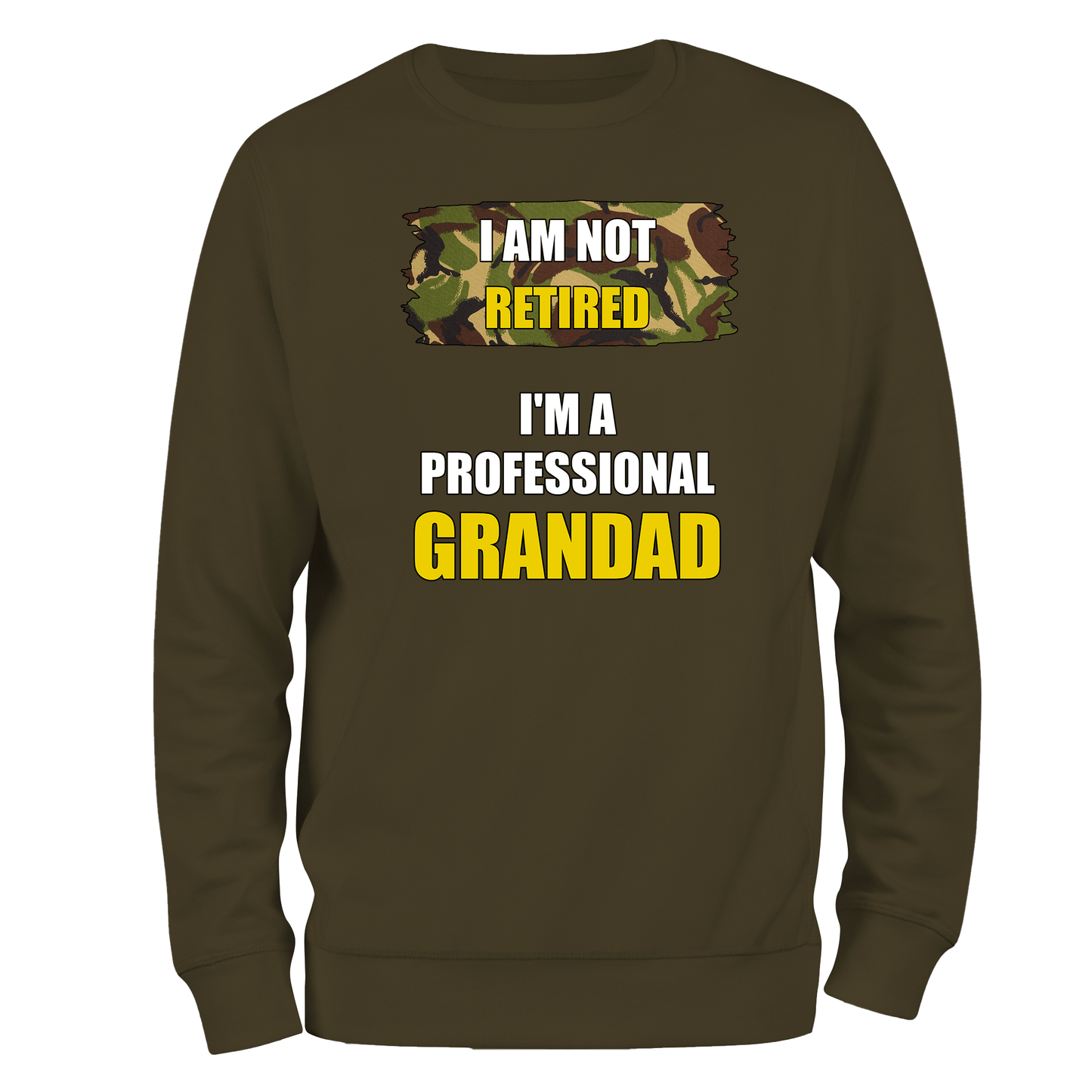 Funny Grandad Sweatshirt I'm A Professional Grandad (DPM)