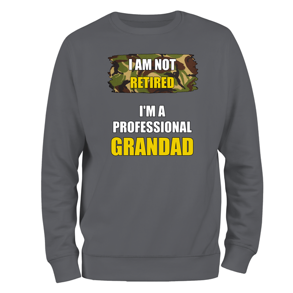 Funny Grandad Sweatshirt I'm A Professional Grandad (DPM)