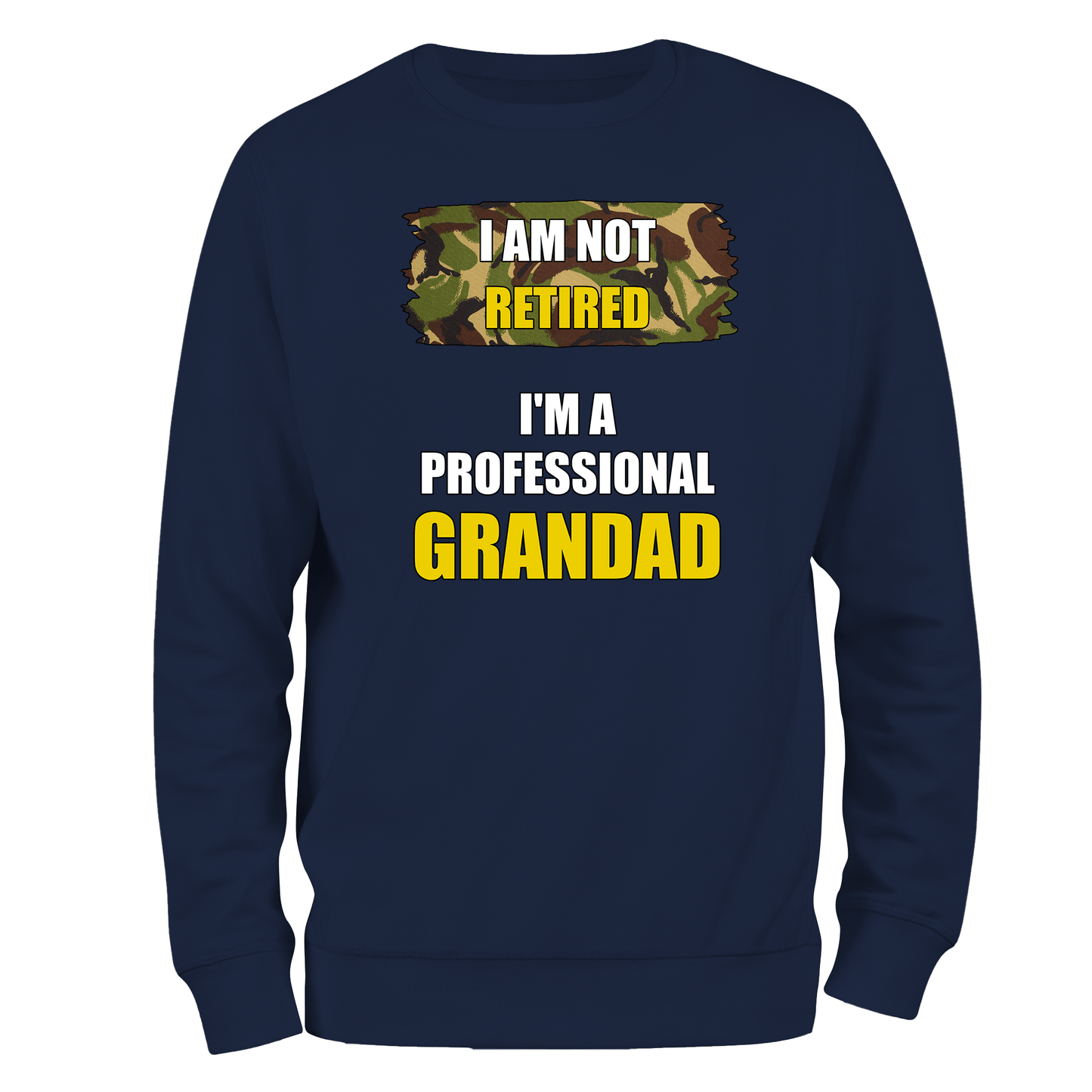 Funny Grandad Sweatshirt I'm A Professional Grandad (DPM)