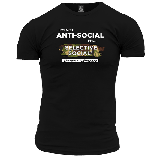 I'm Not Anti Social Unisex T Shirt