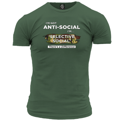 I'm Not Anti Social Unisex T Shirt