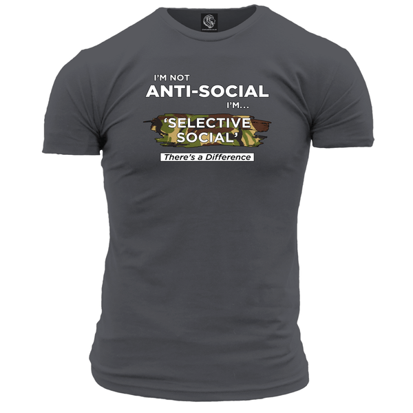 I'm Not Anti Social Unisex T Shirt