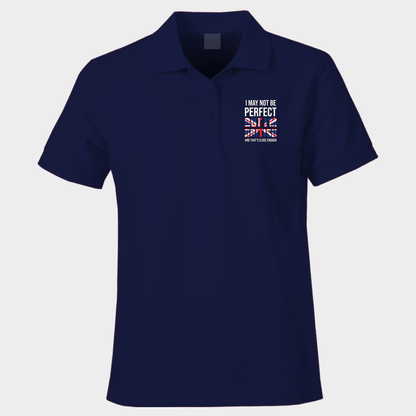 Patriotic Polo Shirt I May Not Be Perfect