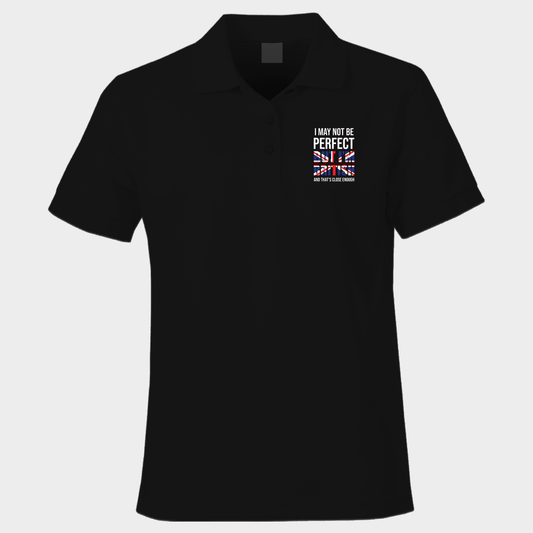 Patriotic Polo Shirt I May Not Be Perfect